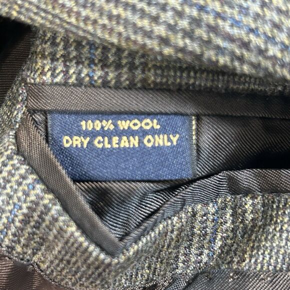 Brooks Brothers Golden Fleece Blazer Men's 46R Brown Plaid Wool Italy - Picture 12 of 13